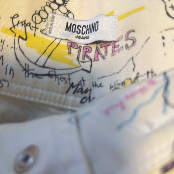 Moschino TROUSERS vintage jeans pirate water size 8 - Picture 3 of 7